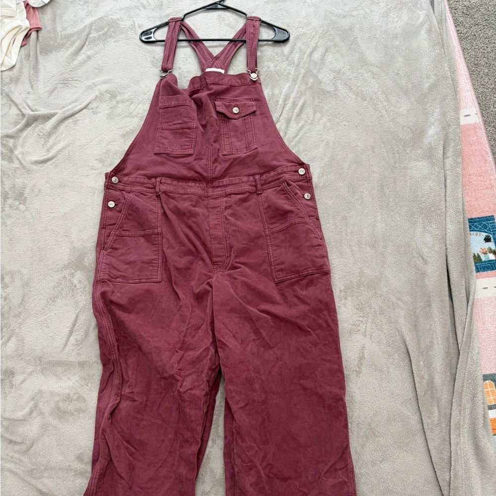 American Eagle Outfitters Rose Corduroy Overalls